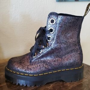 Dr Marten NEW Holographic Sparkle MOLLY boots
